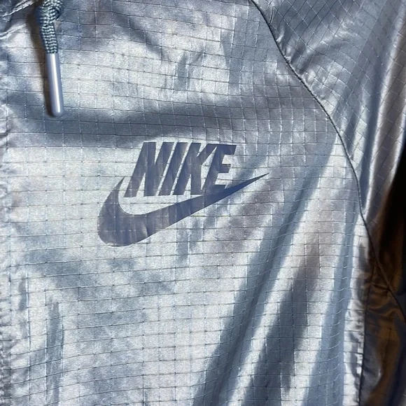 Nike Windbreaker Rain Hooded Blue Jacket Size XS - Picture 4 of 9